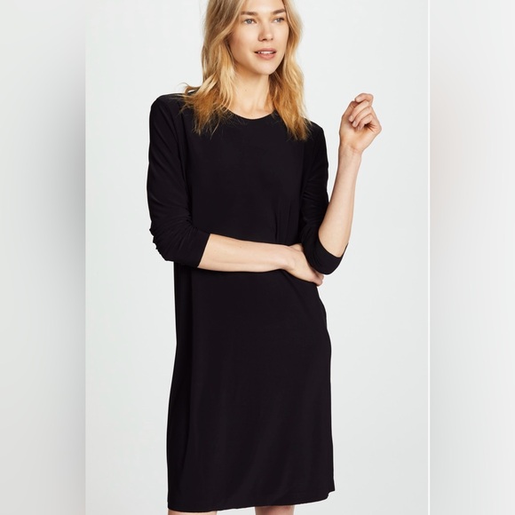 Norma Kamali Shopbop Black Crew Neck Dress, size L. - Picture 2 of 10